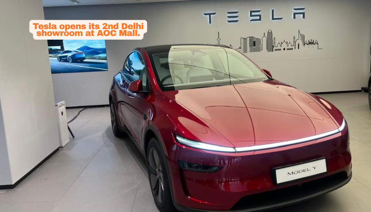 Tesla opens its 2nd Delhi showroom at AOC Mall