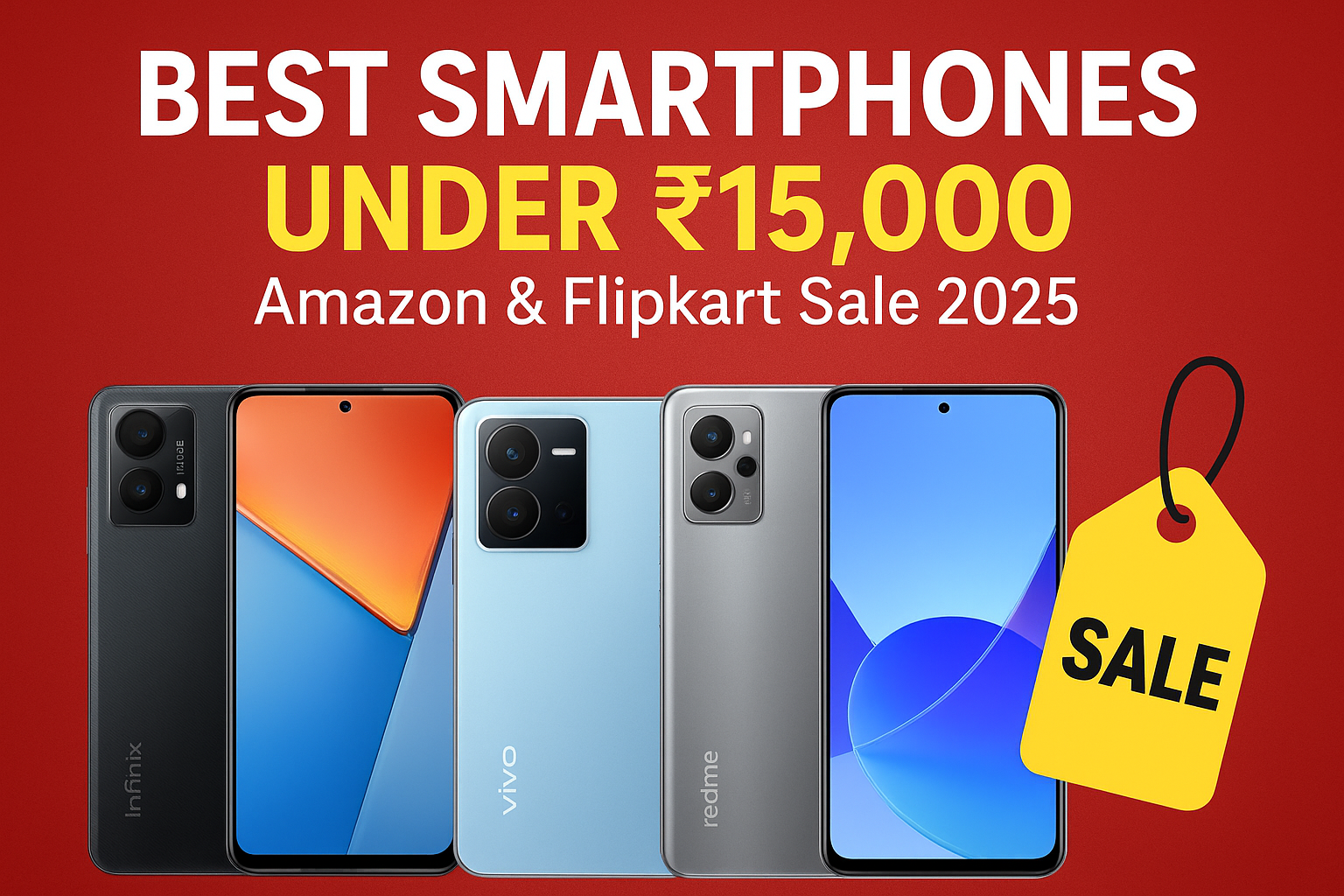 Best Smartphones Under ₹15000 : Amazon & Flipkart Sale 2025
