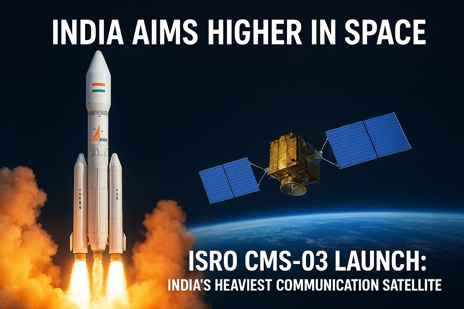 ISRO Set to Launch CMS-03: India’s Heaviest Communication Satellite