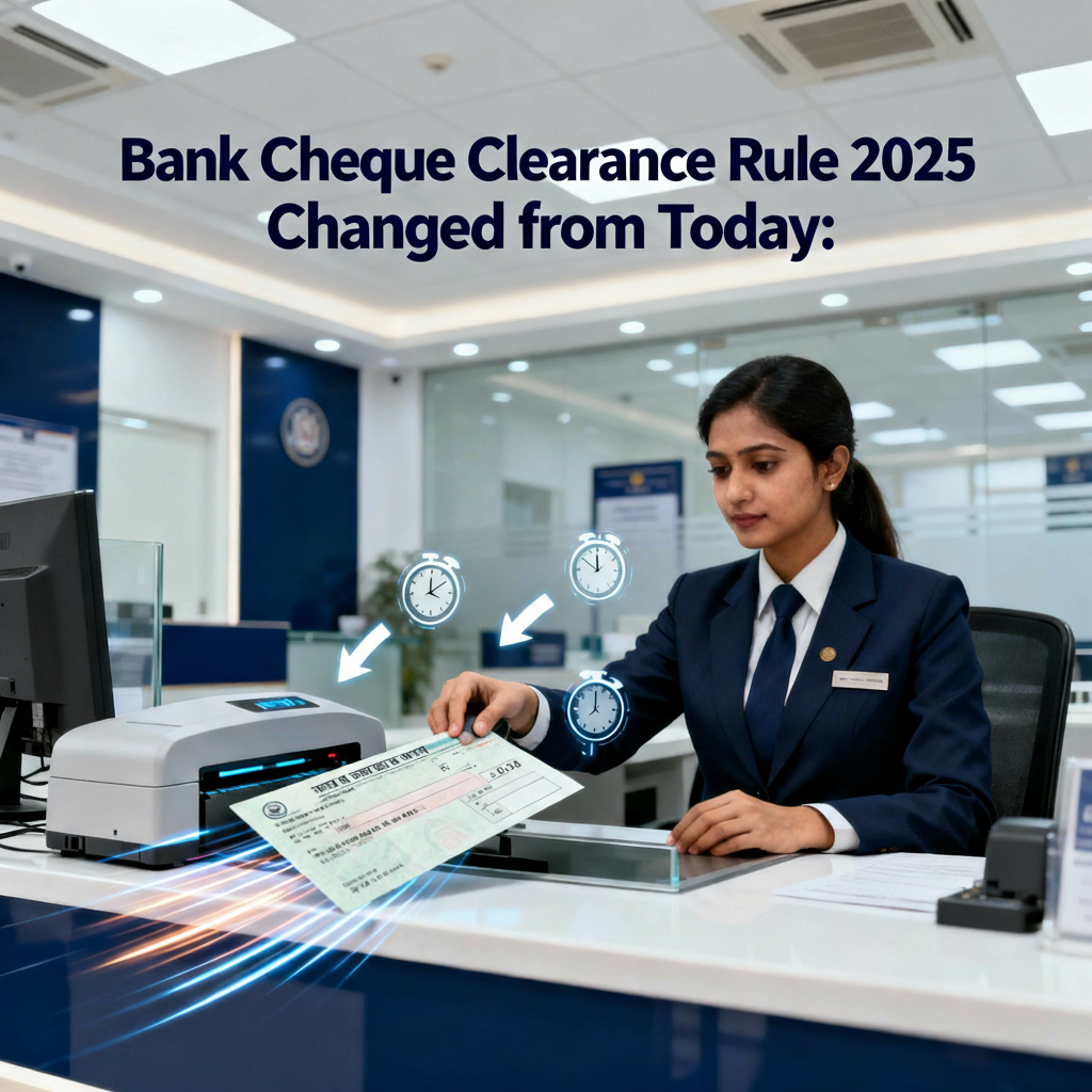 Bank Cheque Clearance Rule 2025 Changed from Today: अब फटाफट होगा प्रोसेस