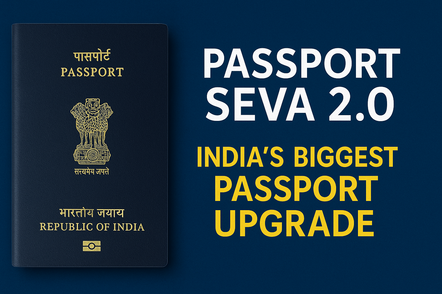 Passport Seva 2.0 : भारत की अब तक की सबसे बड़ी पासपोर्ट अपग्रेड का आसान विवरण