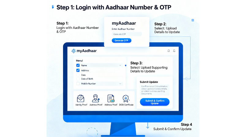 Update Your Aadhaar Details Online from Home