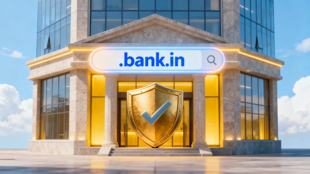 bank domain changes to .bank.in