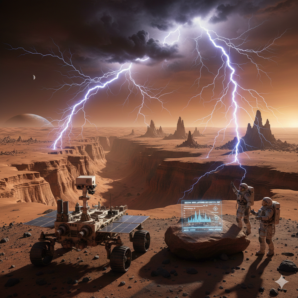 A Historic Discovery of Lightning-Like Activity on Mars